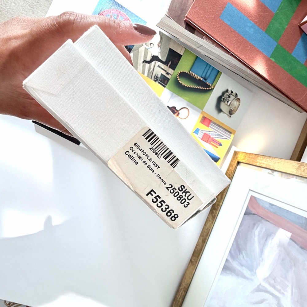 NIB Celine Tinted Square Cat‎ Eye Sunglasses - Picture 8 of 9